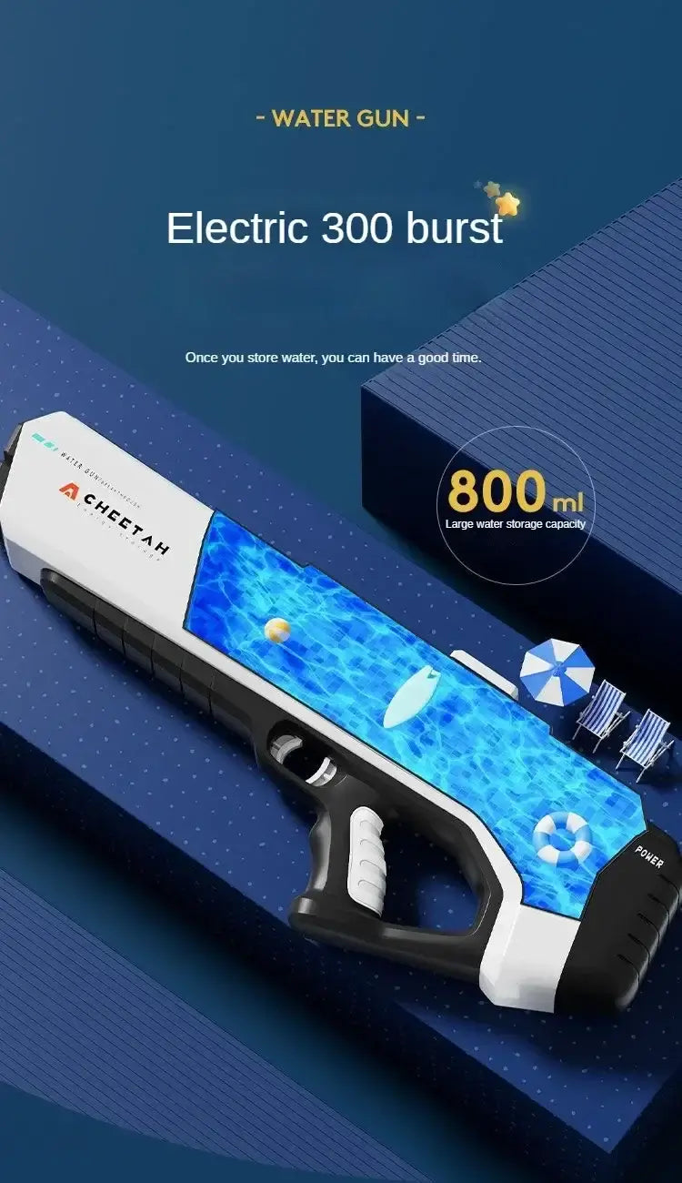 Automatic Water High Pressure Electric Water Gun Toys for Kids Summer Outdoor Pool Fight Games Children Water Toys Gift