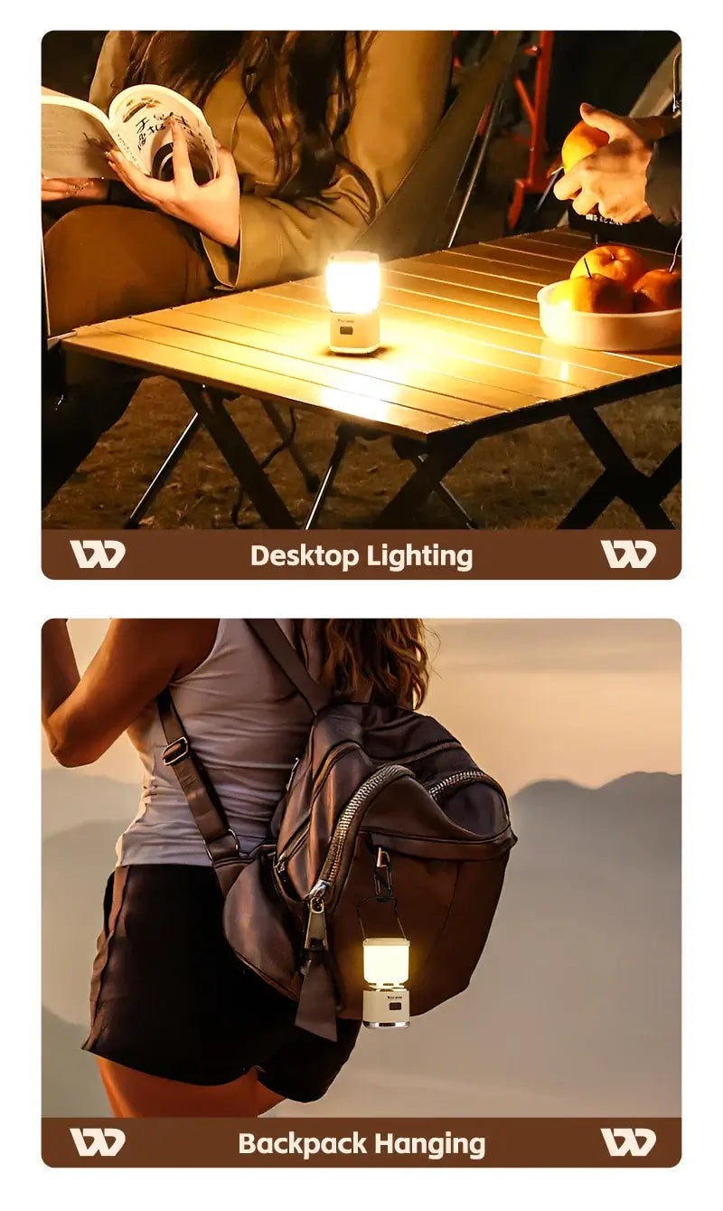 Mini Portable Camping Light Type-C Rechargeable LED Lantern Waterproof Hanging Tent Mosquito Repellent Camping Lamps